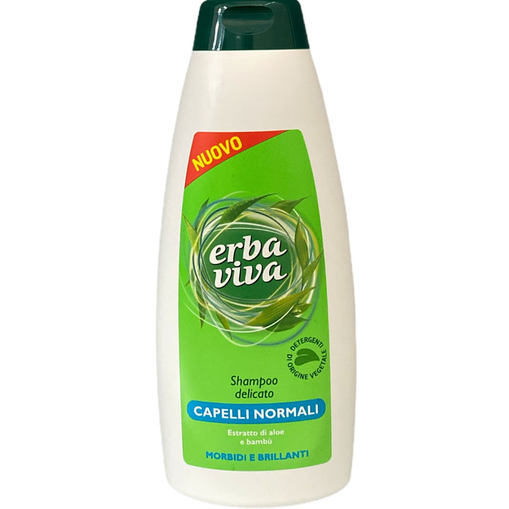 Erbaviva shampoo delicato capelli normali con estratto di aloe e bambù 500 ml