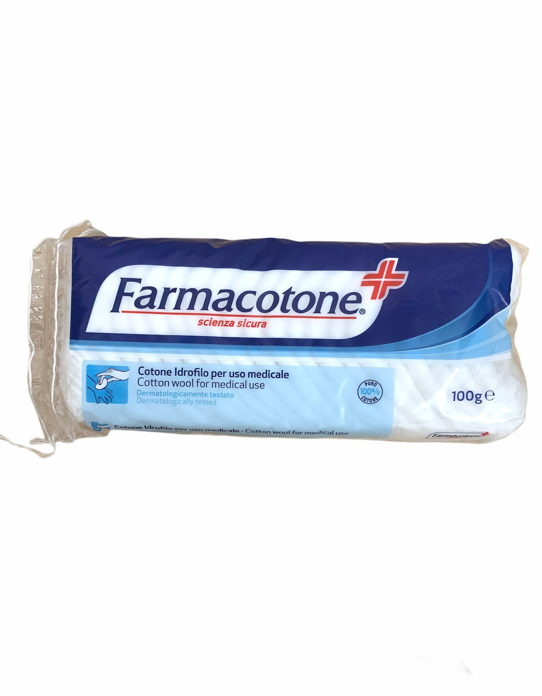 Farmacotone Ovatta 100 g – Morbida e Pura per Uso Cosmetico e Medico