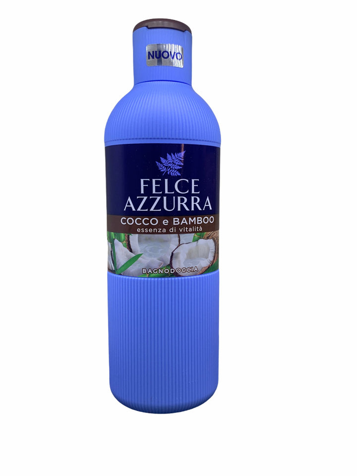Felce Azzurra Bagno Doccia Cocco e Bamboo 650 ml – Vitalità e Freschezza Naturale per la Tua Pelle