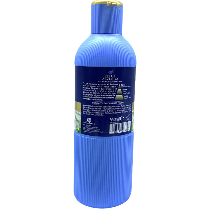 Felce Azzurra Bagno Doccia Narciso 650 ml – Profumo Intenso e Avvolgente per una Pelle Morbida e Profumata