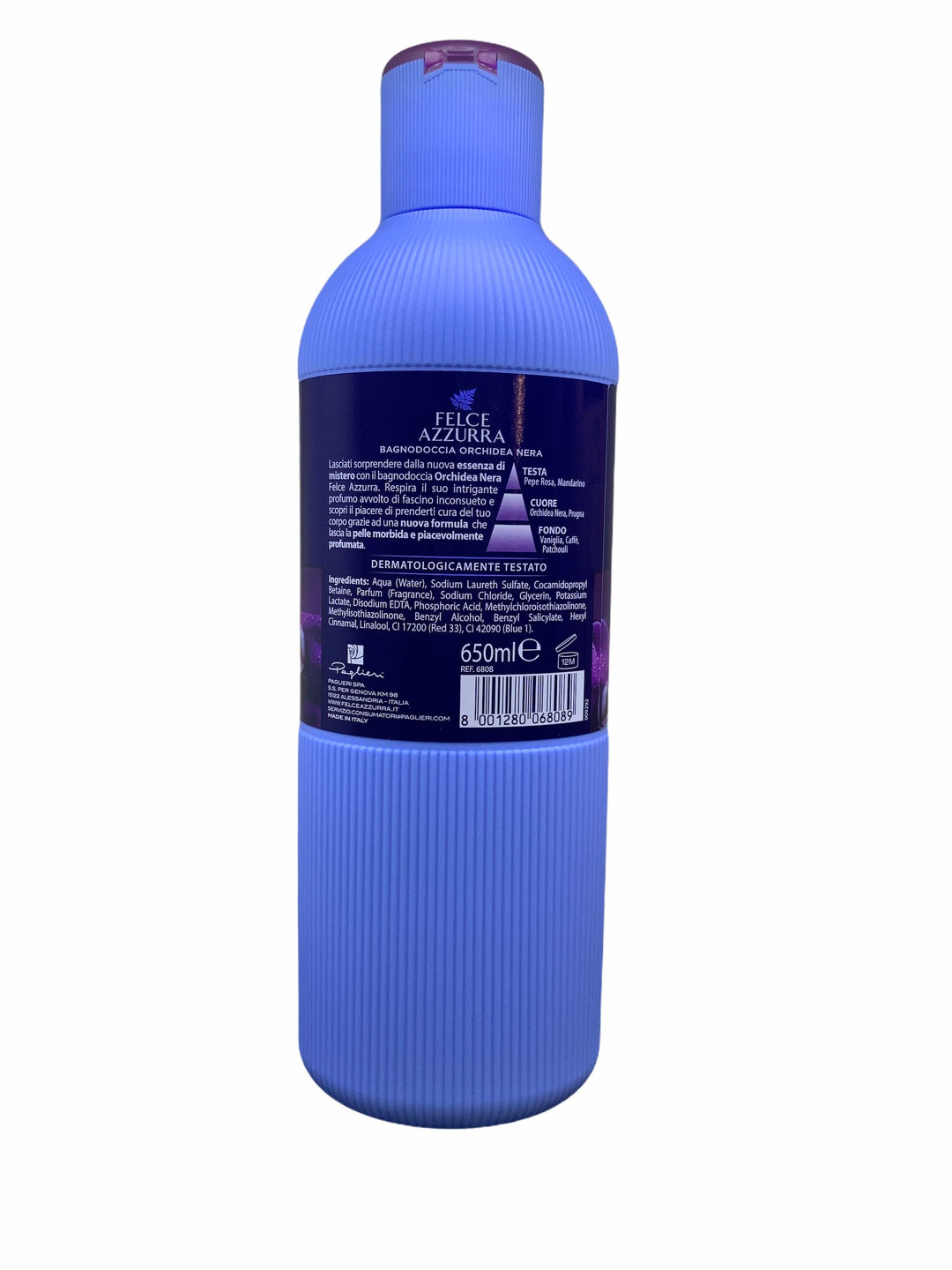 Felce Azzurra Bagno Doccia Orchidea Nera 650 ml – Essenza di Mistero per una Pelle Profumata e Seducente