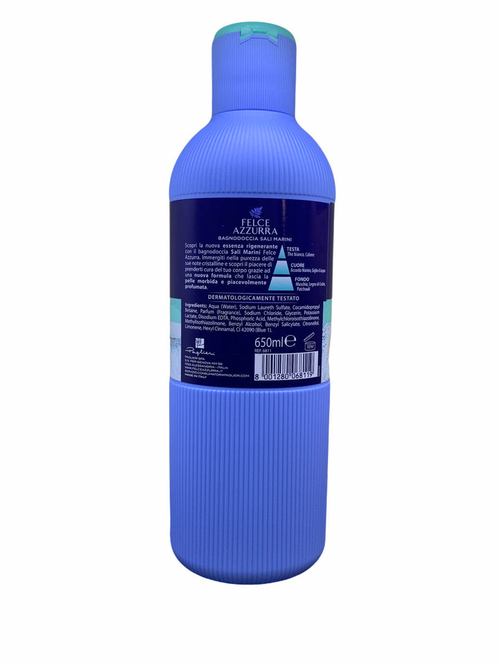 Felce Azzurra Bagno Doccia Sali Marini 650 ml – Essenza Rigenerante per una Pelle Fresca e Tonificata