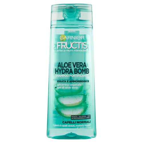 Fructis Shampoo Aloe Vera Hydra Bomb Idratante 250 ml – Idratazione Intensa per Capelli Freschi, Morbidi e Leggeri