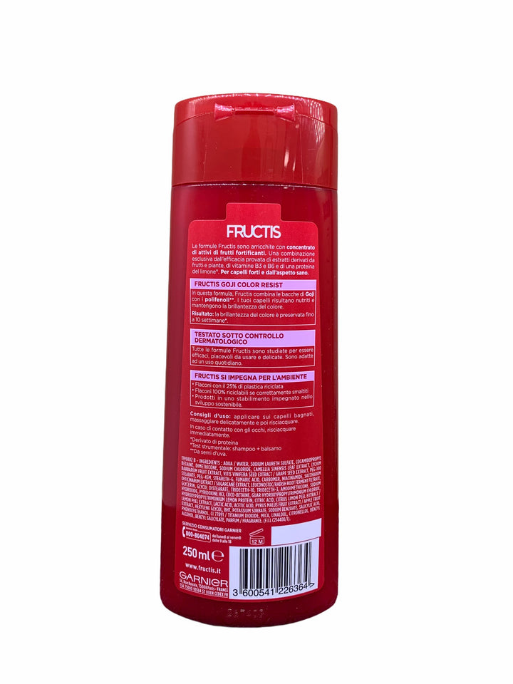 Fructis shampoo color resist con bacche di goji capelli colorati 250 ml
