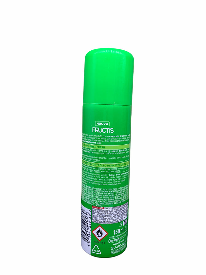 Fructis shampoo senz'acqua cucumber fresh con estratti di cetriolo 150 ml