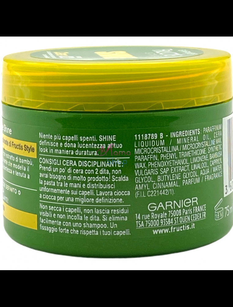 Fructis style cera per capelli forte con estratto di bambù 75 ml