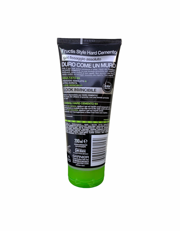 Fructis Style Gel Hard Cemento 200 ml – Fissaggio Estremo per uno Stile Impeccabile a Lunga Tenuta