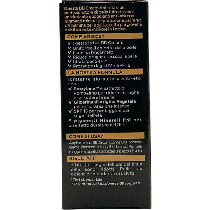 Garnier bb cream anti età idratante medio scura 50 ml