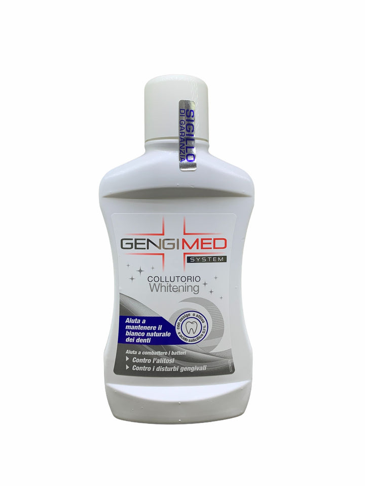 Gengimed Collutorio Whitening 500 ml – Sbiancante con Ossigeno Attivo per un Sorriso Più Luminoso