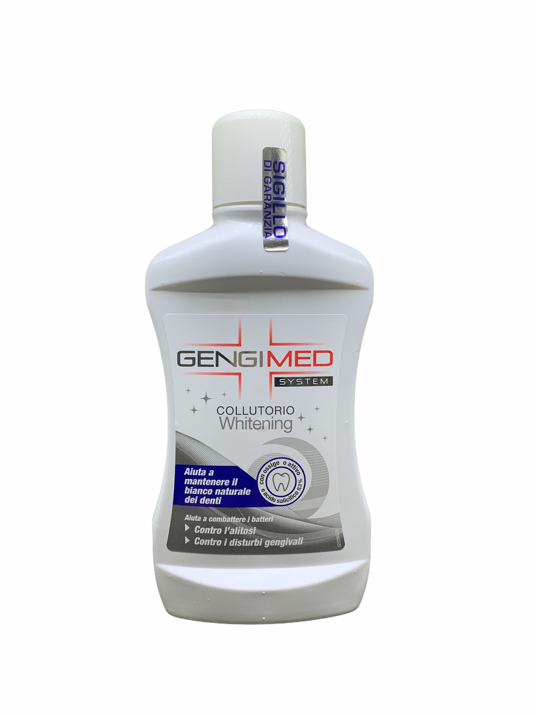 Gengimed Collutorio Whitening 500 ml – Sbiancante con Ossigeno Attivo per un Sorriso Più Luminoso
