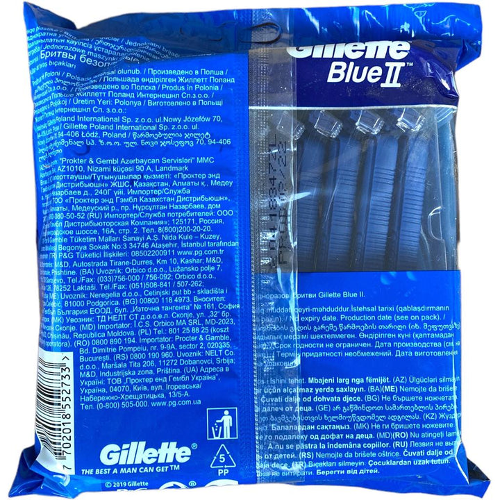 Gillette Blue II Rasoi Usa e Getta – Confezione da 20 Pezzi