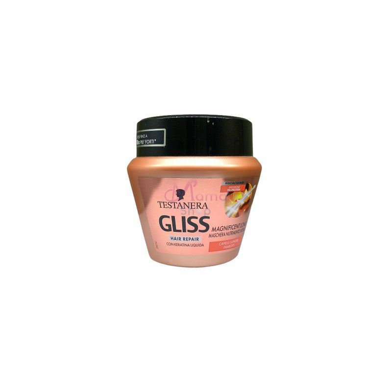 Gliss Maschera Capelli Magnificent Long 300 ml – Nutrimento Intenso per Capelli Lunghi, Forti e Morbidi