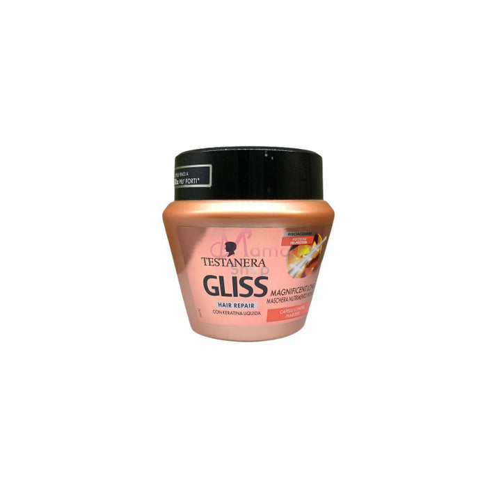 Gliss Maschera Capelli Magnificent Long 300 ml – Nutrimento Intenso per Capelli Lunghi, Forti e Morbidi