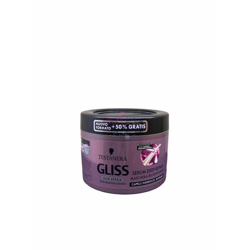 Gliss Maschera Ricostituente Serum Deep Repair 300 ml – Trattamento Intensivo per Capelli Danneggiati e Fragili