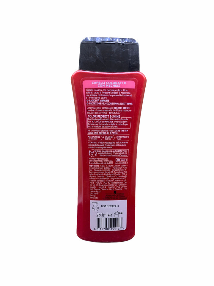 Gliss shampoo color protect and shine 250 ml