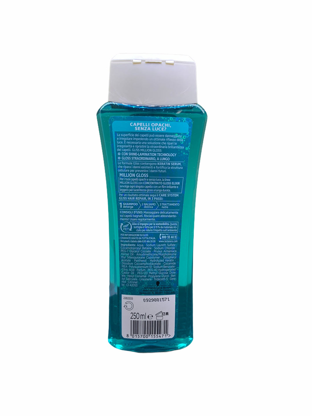 Gliss shampoo million gloss 250 ml