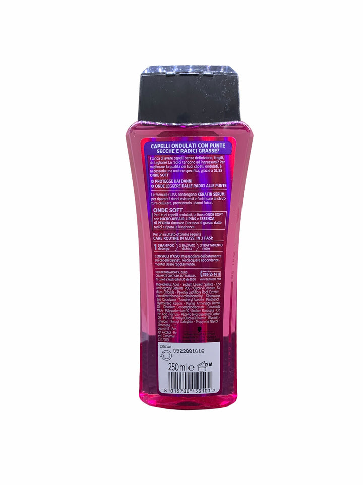 Gliss shampoo onde soft 250 ml