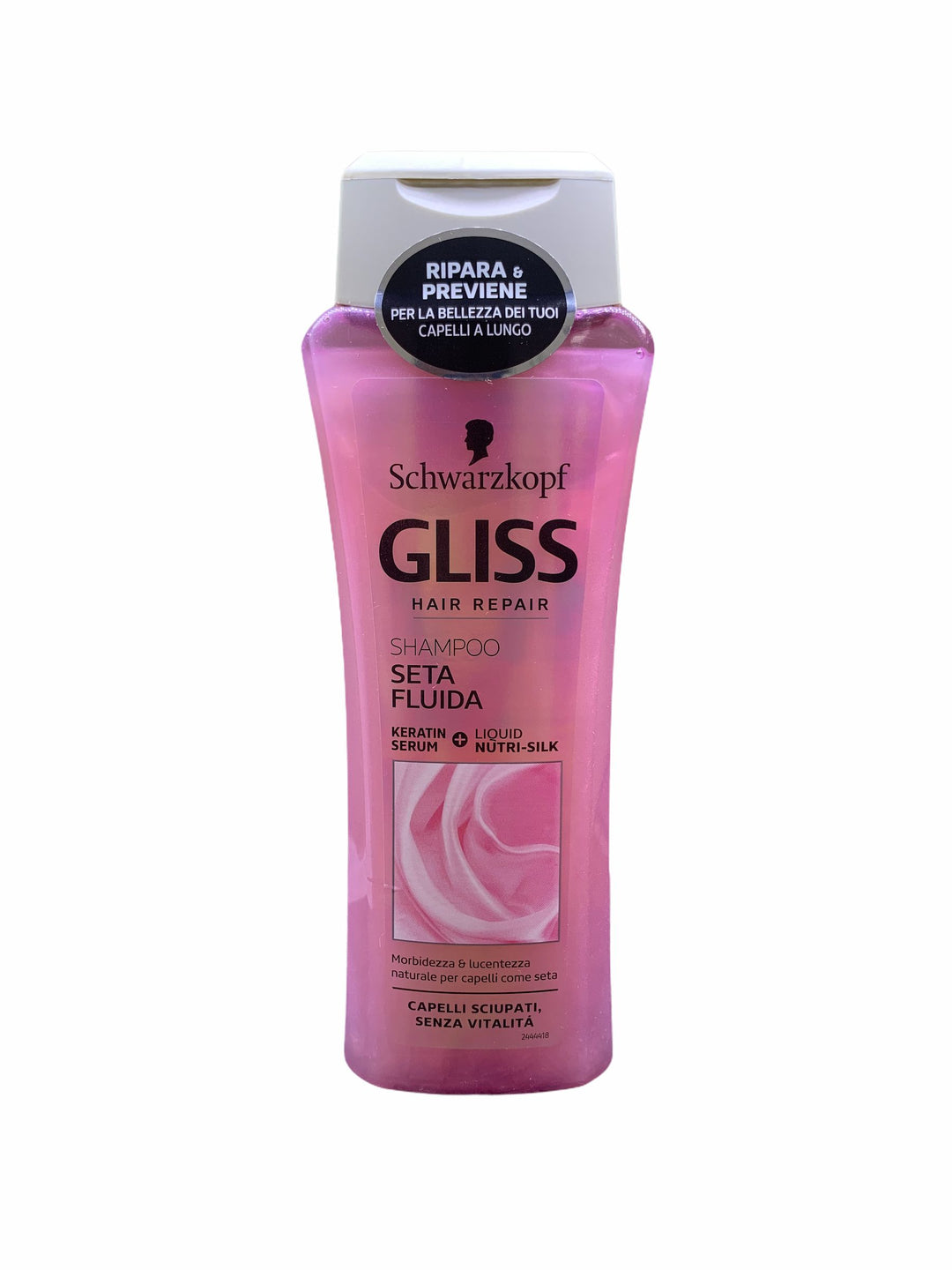 Gliss Shampoo Seta Luminosa 250 ml – Brillantezza e Morbidezza per Capelli Spenti e Opachi