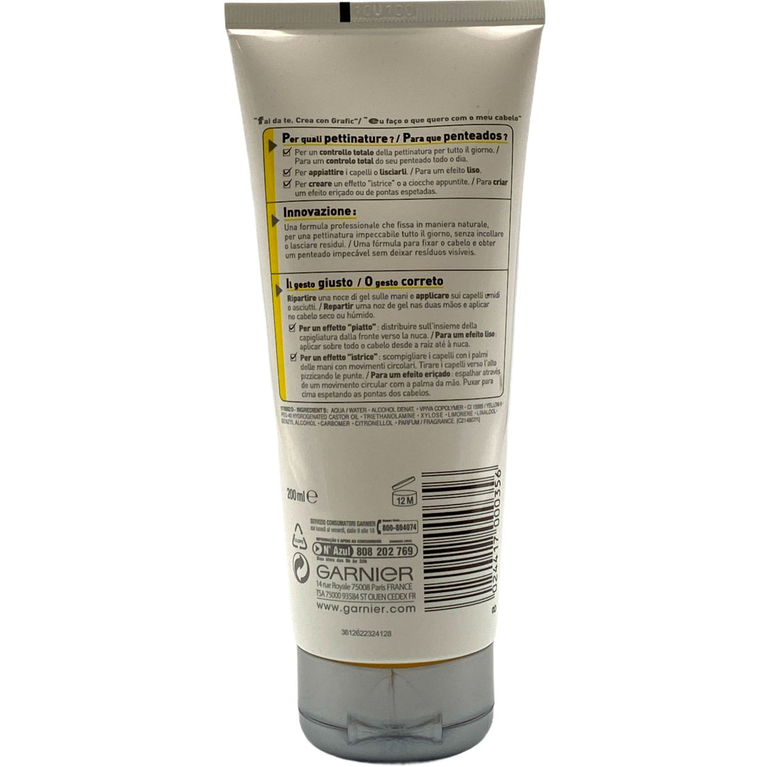 Grafic gel crea fix fissaggio forte tenuta lunga durata 200 ml