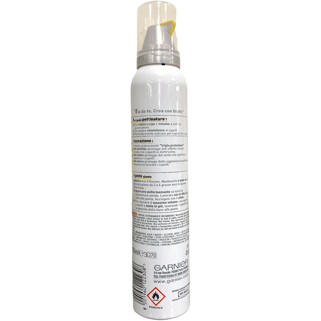 Grafic spuma rigonfiante mega volume 200 ml