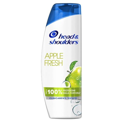 Head & Shoulders Apple Fresh 250 ml – Shampoo Antiforfora alla Mela Verde per una Freschezza Prolungata