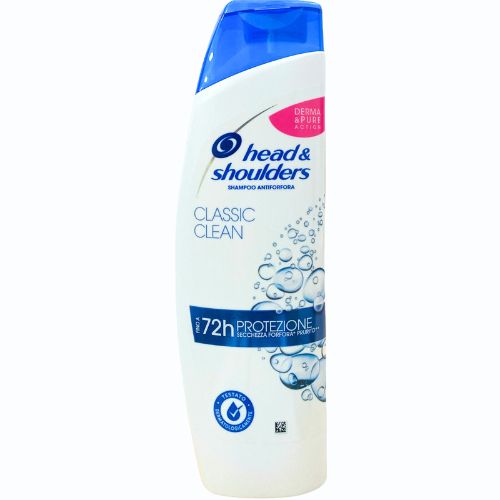 Head & Shoulders Shampoo Classico 250 ml – Antiforfora per Uso Quotidiano, Capelli Puliti e Cute Protetta