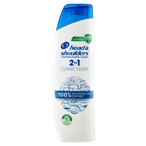 Head & Shoulders Shampoo & Balsamo Classico 225 ml – Doppia Azione Antiforfora per Capelli Puliti e Cute Protetta