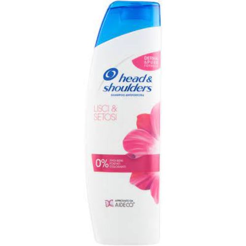 Head & Shoulders Shampoo Lisci e Setosi 250 ml – Antiforfora Idratante per Capelli Morbidi, Lisci e Facili da Pettinare