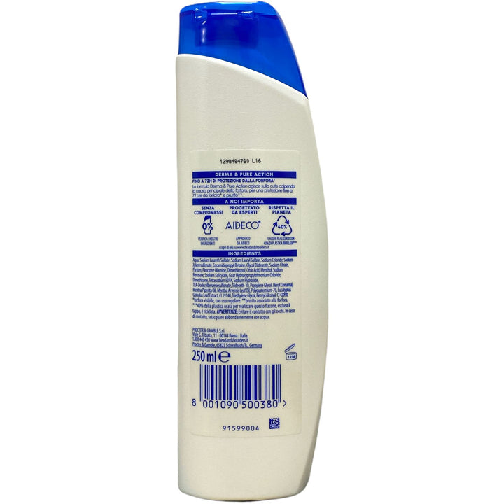 Head & Shoulders Shampoo Tea Tree 250 ml – Antiforfora Rinfrescante con Olio di Tea Tree per Cute Pulita e Tonificata