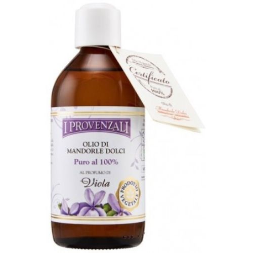 I Provenzali Olio di Mandorle Dolci Viola 200 ml – Nutriente e Elasticizzante per Corpo e Pelle Secca