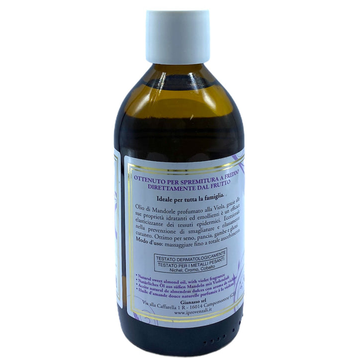 I Provenzali Olio di Mandorle Dolci Viola 200 ml – Nutriente e Elasticizzante per Corpo e Pelle Secca
