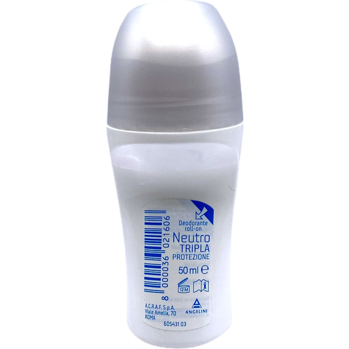 Infasil Deodorante Roll-On Neutro Tripla Protezione 50 ml – Azione Efficace Contro Sudore, Odore e Irritazioni per Pelli Sensibili