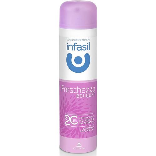 Infasil Deodorante Spray Freschezza Bouquet 150 ml – Protezione Efficace con Profumo Floreale Fresco e Delicato