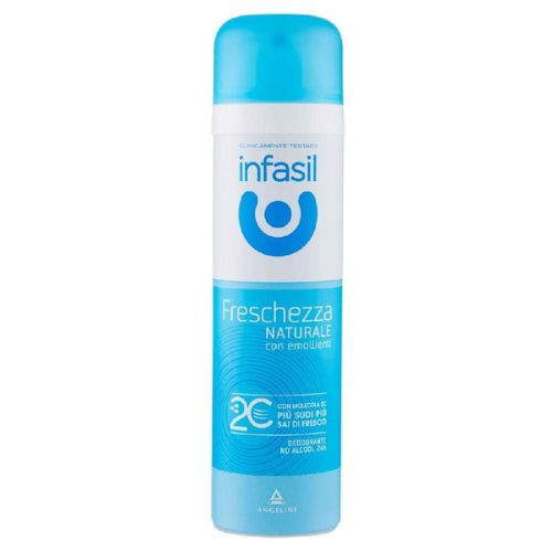 Infasil Deodorante Spray Freschezza Naturale 150 ml – Protezione Delicata con Profumo Fresco e Pulito per Tutti i Giorni
