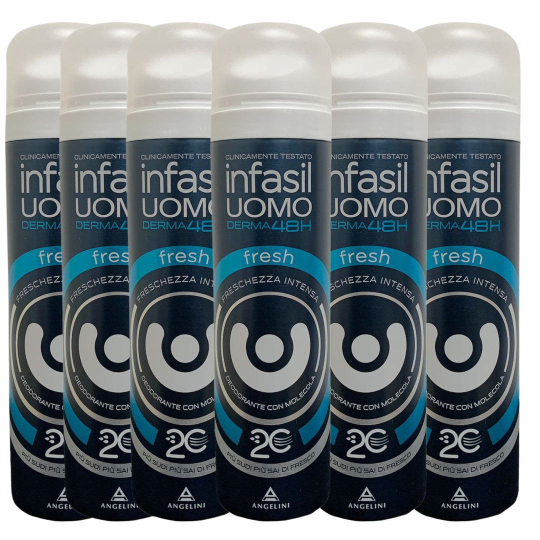 Infasil deodorante spray uomo fresh 150 ml - Set da 6 pz -