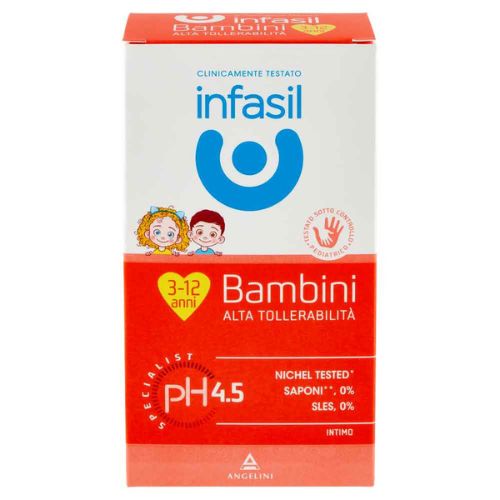 Infasil Intimo Bambini 3-12 Anni 200 ml – Detergente Delicato ad Alta Tollerabilità per Igiene Intima Quotidiana