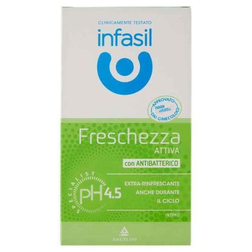 Infasil Intimo Freschezza Attiva 200 ml – Detergente Intimo con Antibatterico, pH Fisiologico per Protezione e Pulizia Quotidiana