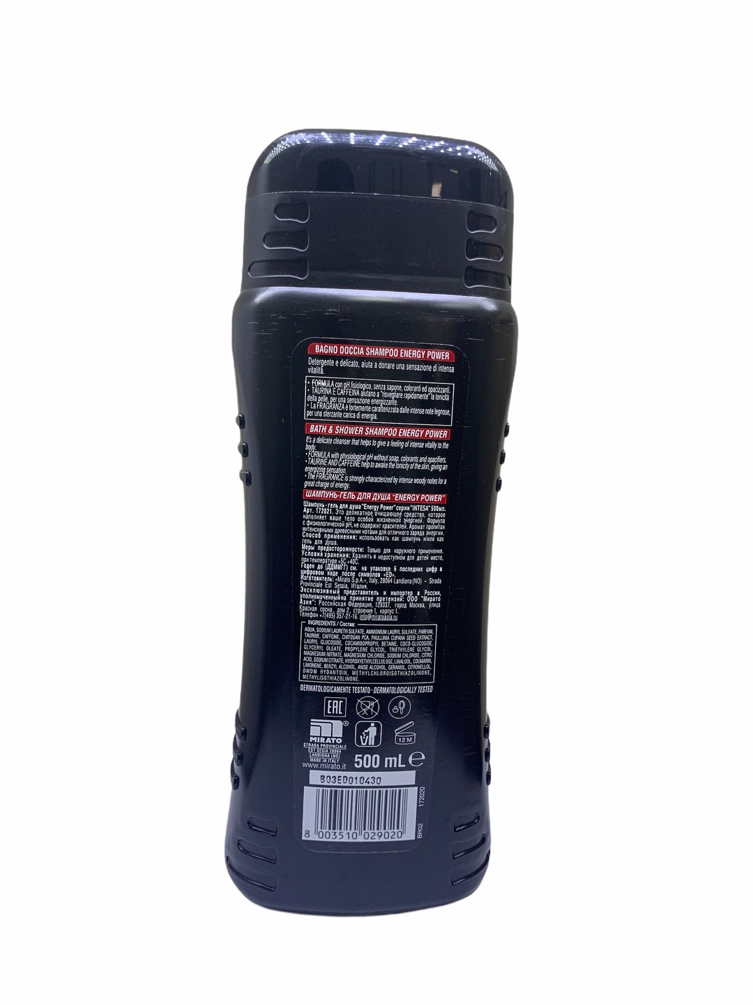 Intesa Bagno Doccia Shampoo Energy Power 500 ml – Formula Energizzante 2 in 1 per Corpo e Capelli con Profumo Rivitalizzante