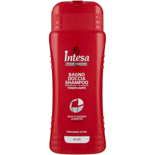 Intesa Bagno Doccia Shampoo Tonificante Aloe 500 ml – Formula 2 in 1 con Aloe Vera per Idratazione e Freschezza Quotidiana