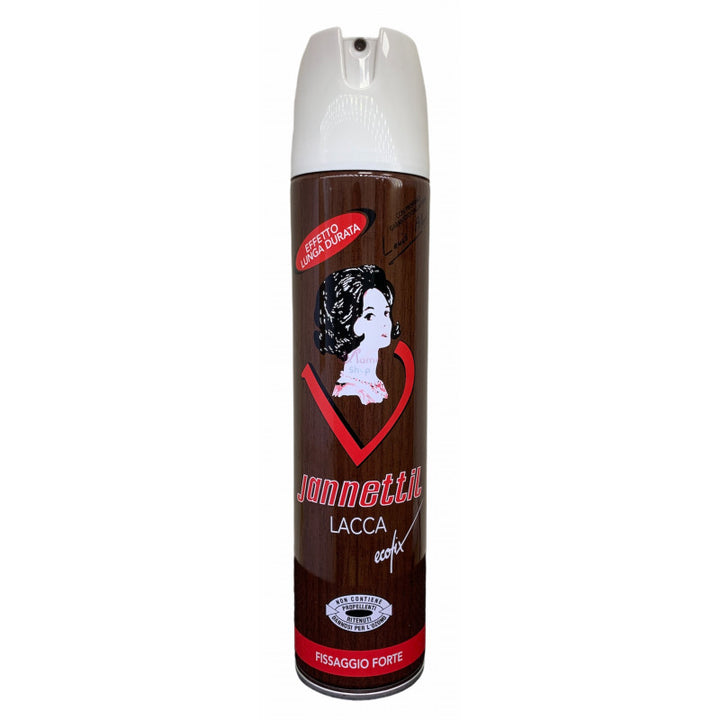 Jannettil Lacca Forte 300 ml – Tenuta Decisa per Tutti i Tipi di Capelli, Effetto Naturale e Zero Residui