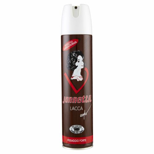 Jannettil Lacca Forte 400 ml – Fissaggio Extra e Lunga Tenuta per Capelli Definiti, Senza Residui