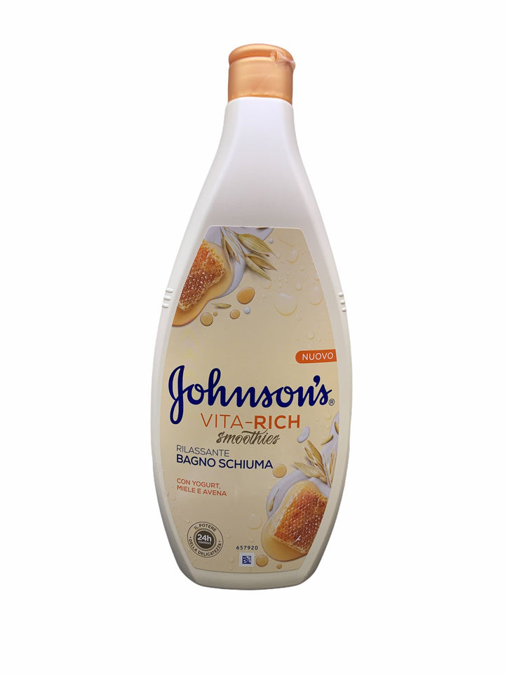 Johnson bagno schiuma rilassante yogurt miele e avena 750 ml