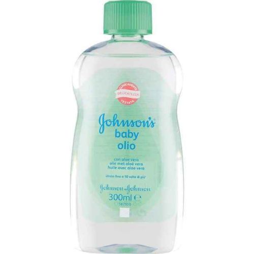 Johnson's Baby Olio con Aloe Vera 300 ml – Idratante Delicato per Pelle Morbida e Protetta, Ideale per Neonati e Adulti