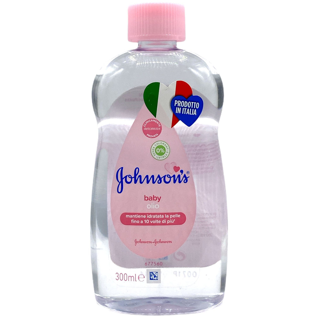 Johnson's Baby Olio Classico 300 ml – Idratante Delicato per la Pelle del Neonato e di Tutta la Famiglia