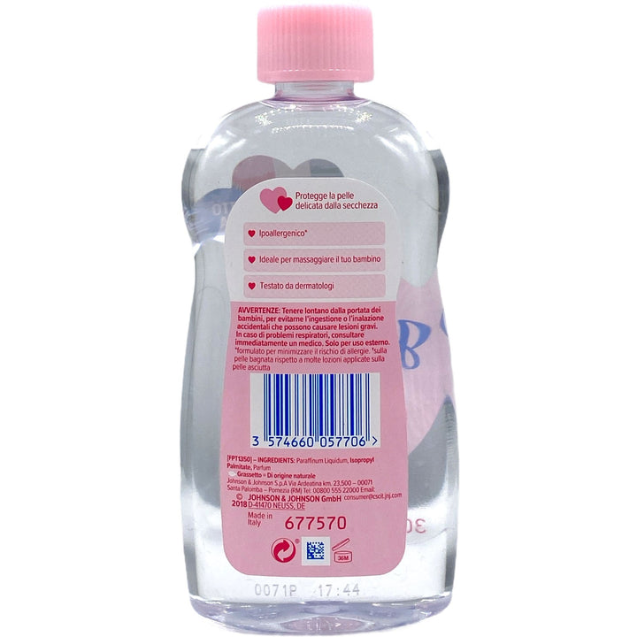 Johnson's Baby Olio Classico 300 ml – Idratante Delicato per la Pelle del Neonato e di Tutta la Famiglia