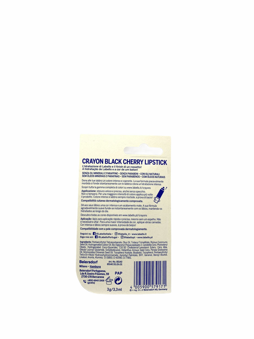 Labello crayon lipstick black cherry 3,3 ml