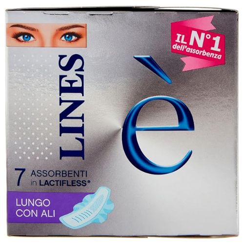 Lines è assorbenti in lactifless lungo con ali x7