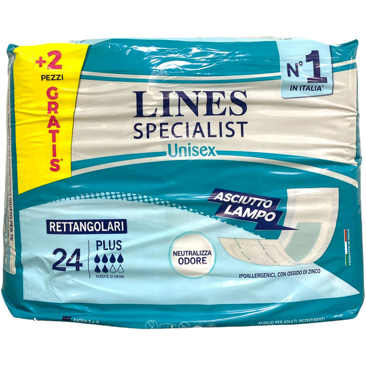 Lines specialist unisex plus rettangolari x22+2