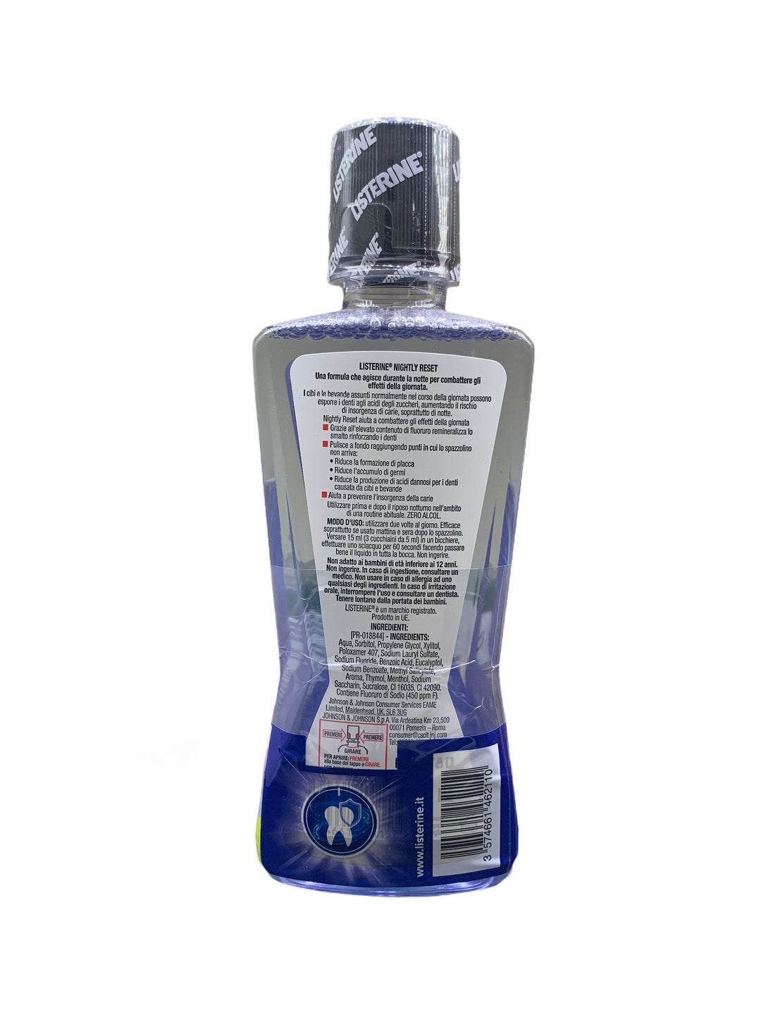 Listerine collutorio nightly reset 400 ml + listerine difesa gengive 95 ml
