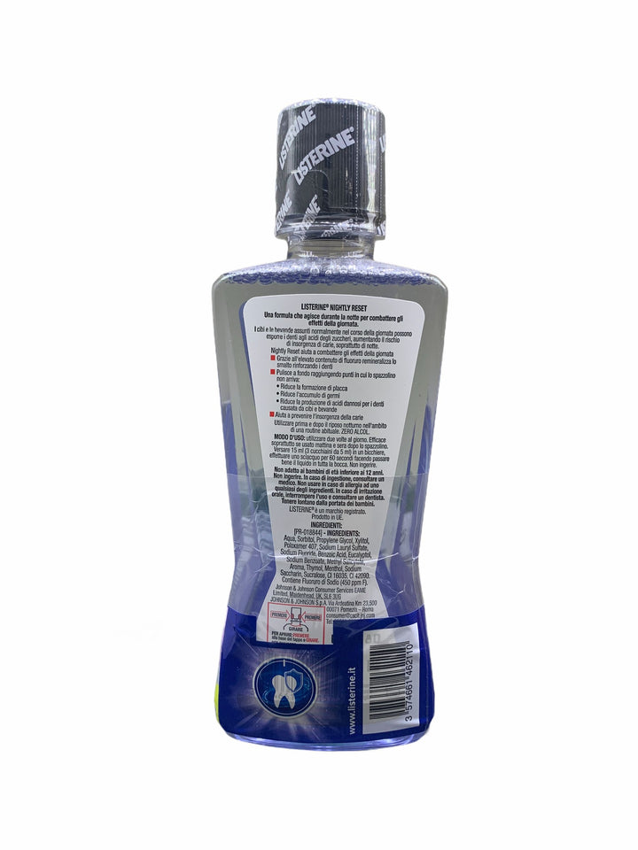 Listerine collutorio nightly reset 400 ml + listerine difesa gengive 95 ml